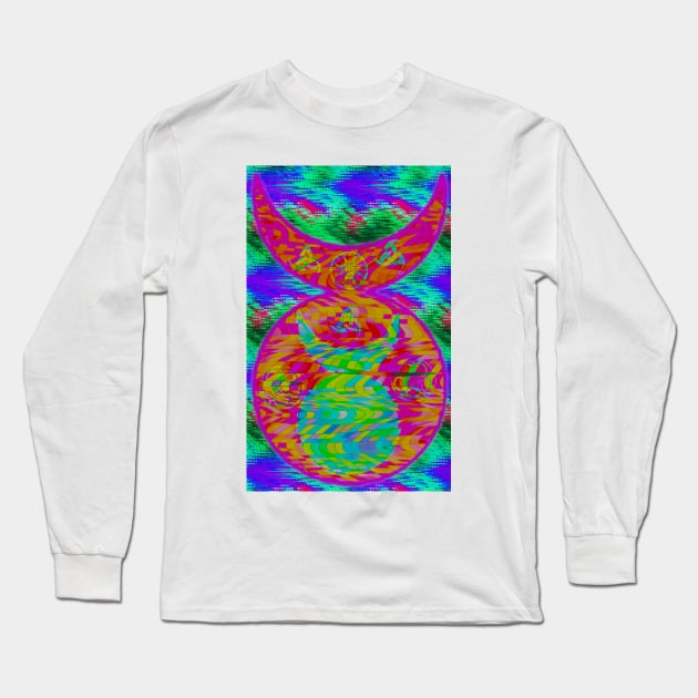 Horned god tripped out Long Sleeve T-Shirt by indusdreaming